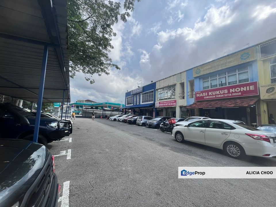 Taman Setia Indah 2 storey shop facing main road, Johor, Johor Bahru