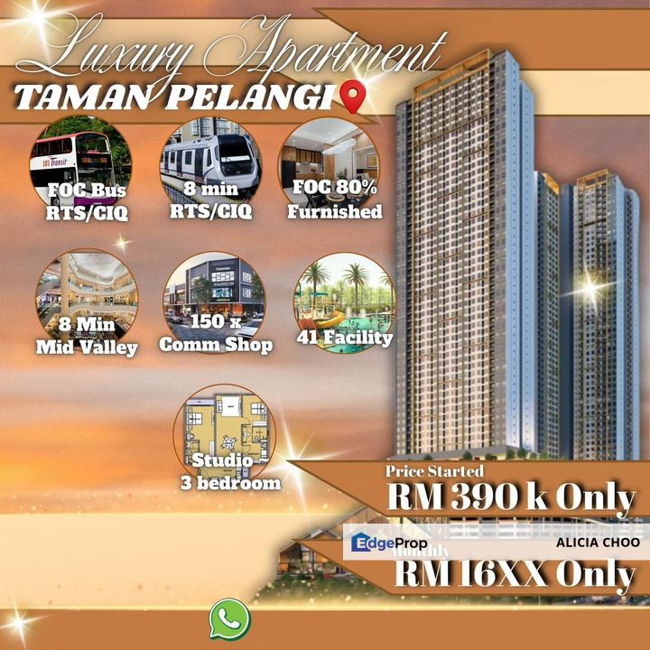 M Grand Minori New Project at Taman Pelangi, Johor, Johor Bahru