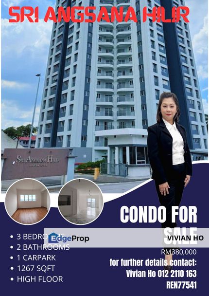 Sri Angsana Hilir Block A,B,C condominium for sales, Kuala Lumpur, Desa Pandan