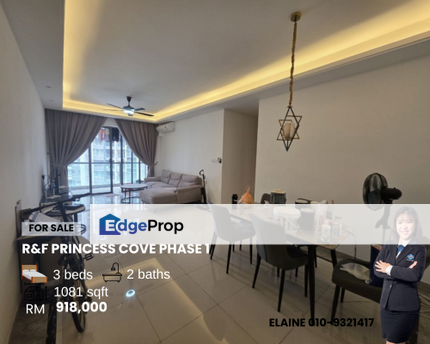 R&F Princess Cove Phase 1 3R2B | RM918K , Johor, Johor Bahru