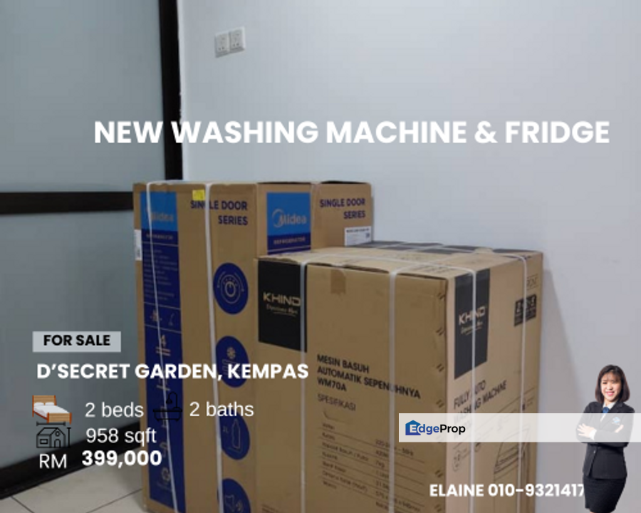 D'Secret Garden Aprt 2R2B | 958sqft | Fully Furnished | RM399k ONLY, Johor, Johor Bahru