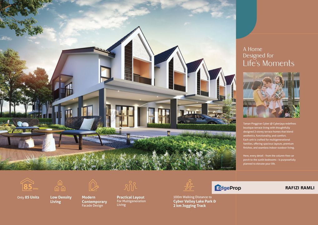 New Project 2 Storrey Terrace House Below 1 Million in Cyberjaya, Individual Title, Selangor, Cyberjaya