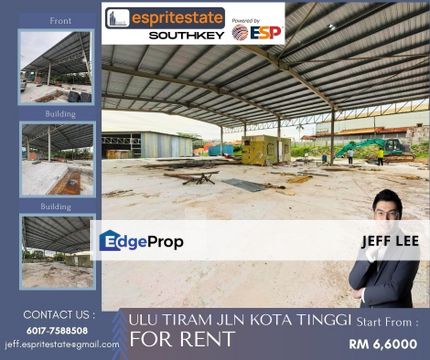 Open Factory For Rent Ulu Tiram, Johor, Ulu Tiram