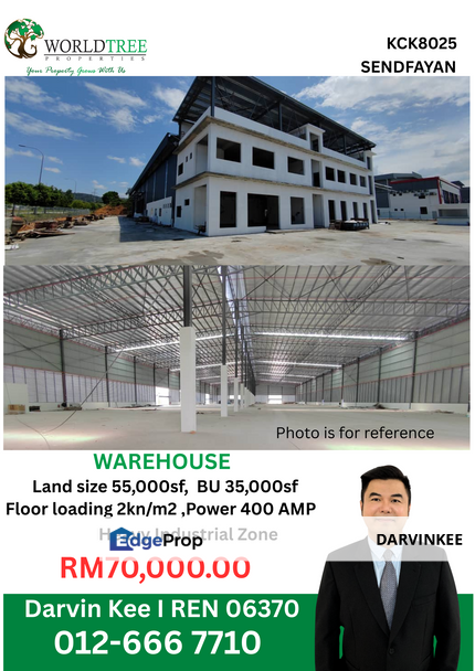 Sendayan Tech Valley Industrial Park  Warehouse For Rent, Negeri Sembilan, Siliau
