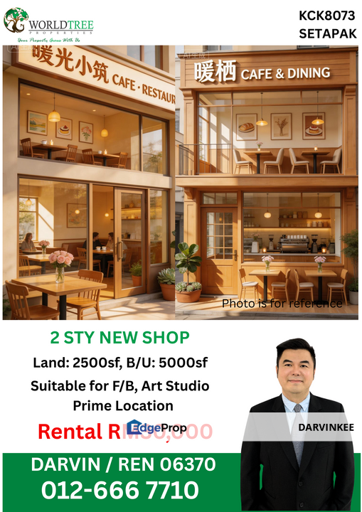 JALAN GENTING KELANG 2STY SHOP FOR RENT, Kuala Lumpur, Setapak