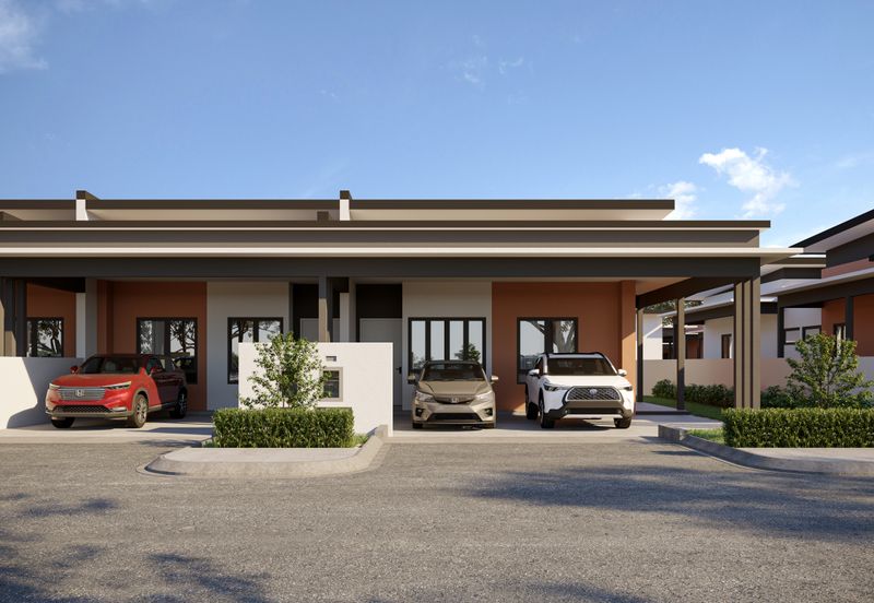 ✨ FULL LOAN✨Matang Vista, Super Long Built-Up Single Storey Terrace House  ‼️ Only 48 Exclusive Units Available!