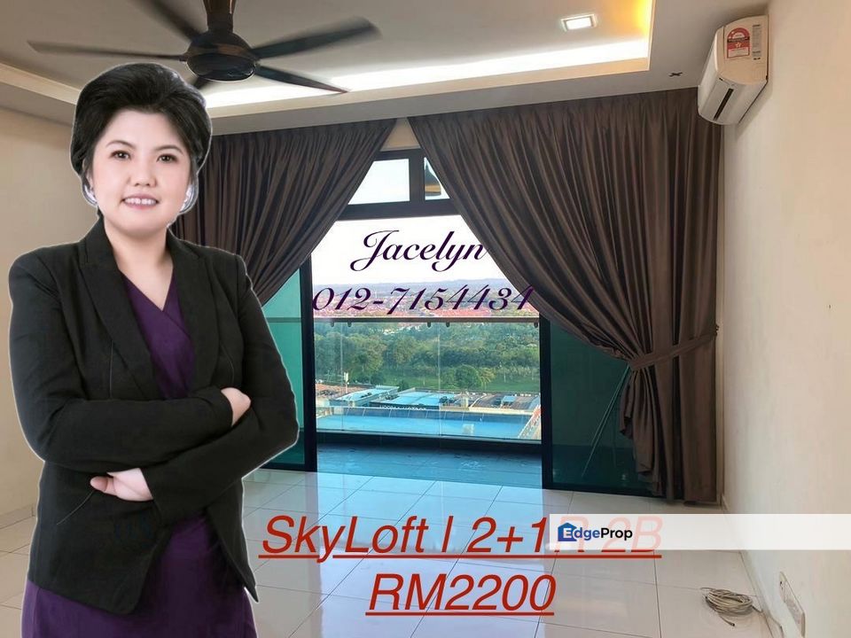 For Rent | Sky Loft @ Bukit Indah｜2+1R 2B｜Partially Furnished｜RM2200, Johor, Johor Bahru