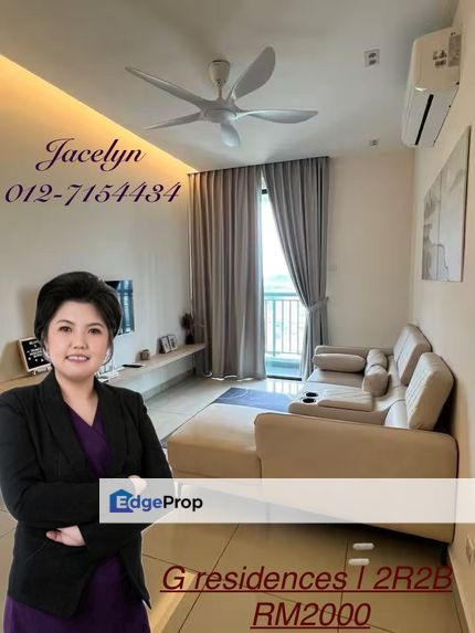 G Residence For Rent｜2 Bed 2 Bath｜RM2000 + WiFi RM150, Johor, Johor Bahru