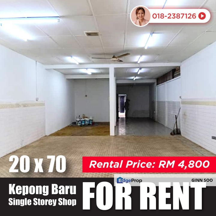 Limited Kepong Baru Shop for RENT, Kuala Lumpur, Kepong