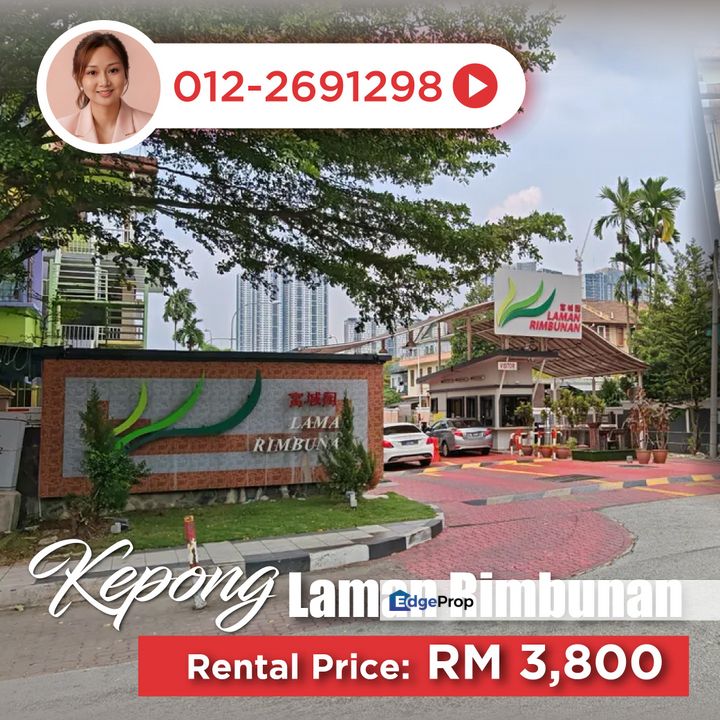 Kepong Landed 3 Storey House Laman Rimbunan FOR RENT, Kuala Lumpur, Kepong