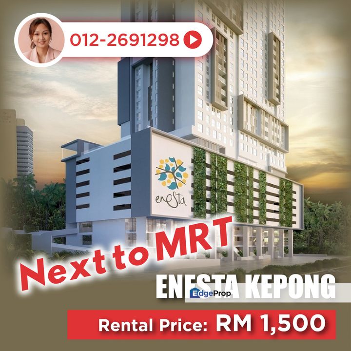 Next To Jinjang MRT Enesta Condo FOR RENT, Kuala Lumpur, Kepong