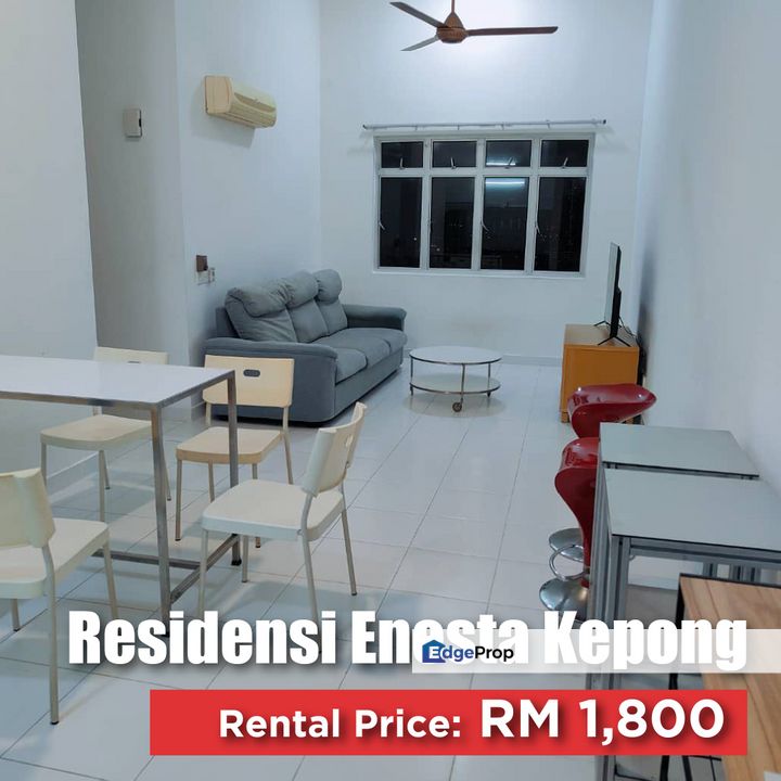 Fully Furnished Beside MRT Jinjang Residensi Enesta FOR RENT, Kuala Lumpur, Kepong