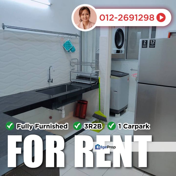 Fully Furnished Beside MRT Jinjang Residensi Enesta FOR RENT, Kuala Lumpur, Kepong