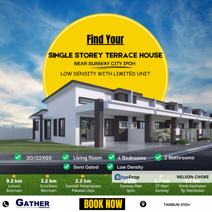 TAMBUN , ARENA PERPADUAN UTAMA NEW HOUSE For Sale, Perak, Ulu Kinta