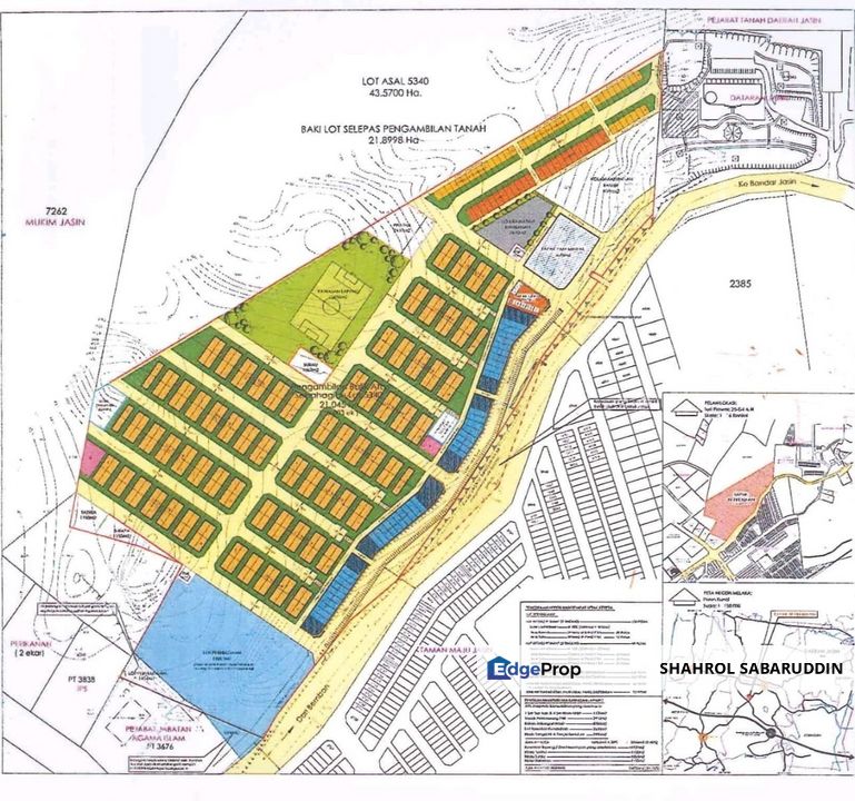 Town Centre | Jasin, Melaka | 51.92 Acre Commercial Land | Leasehold Non-Bumi Lot | Strategic & Hot Area. Town Central, Melaka, Jasin