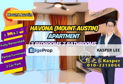 Havona Mount Austin Apartment Three Bedroom Unit For Sell Nice Fully Renovated, Johor, Johor Bahru