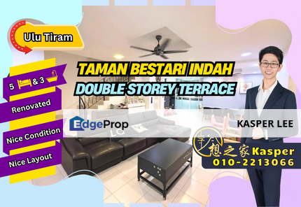 Taman Bestari Indah Ulu Tiram Double Storey Terrace House For Sale Fully Renovated Nice Condition Nice Layout, Johor, Ulu Tiram