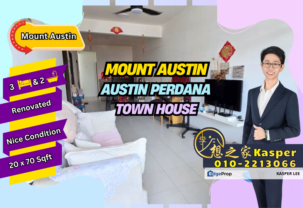 Taman Mount Austin Townhouse For Sale Renovated Nice Condition Nice Location, Johor, Johor Bahru