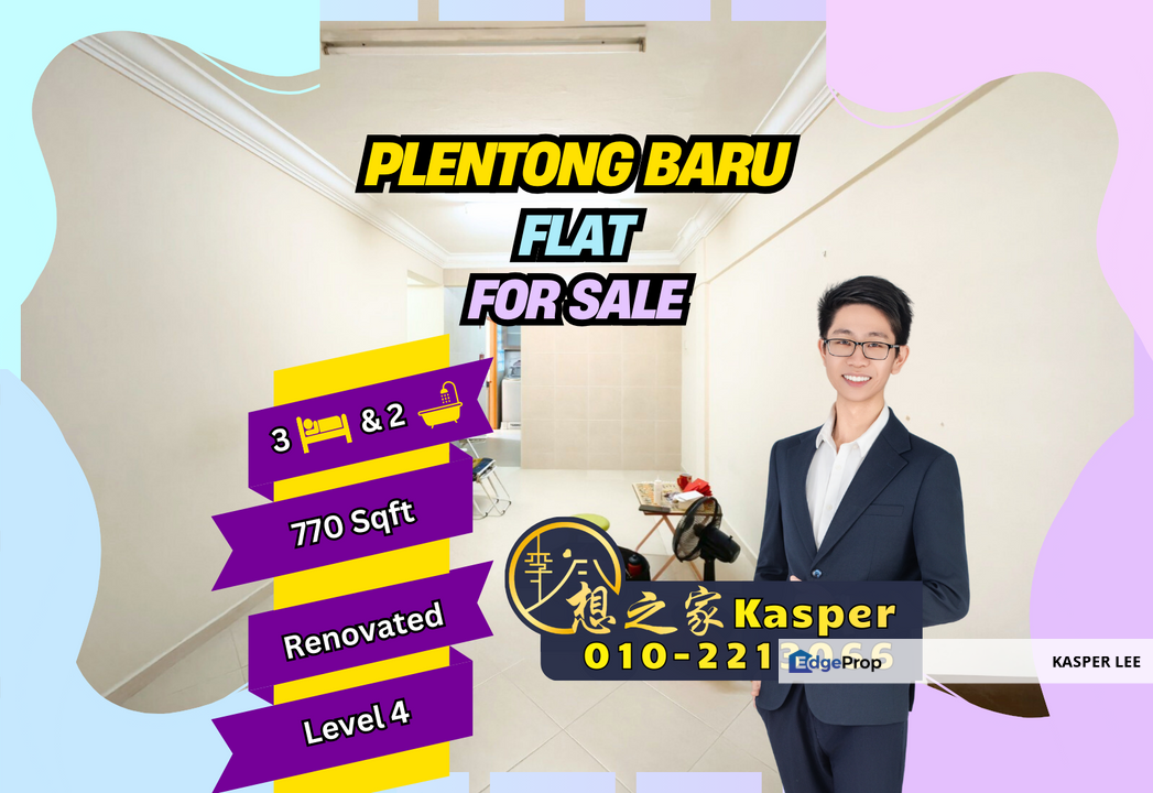 Taman Plentong Baru Flat For Sale Fully Renovated Nice Condition Nice Location, Johor, Masai