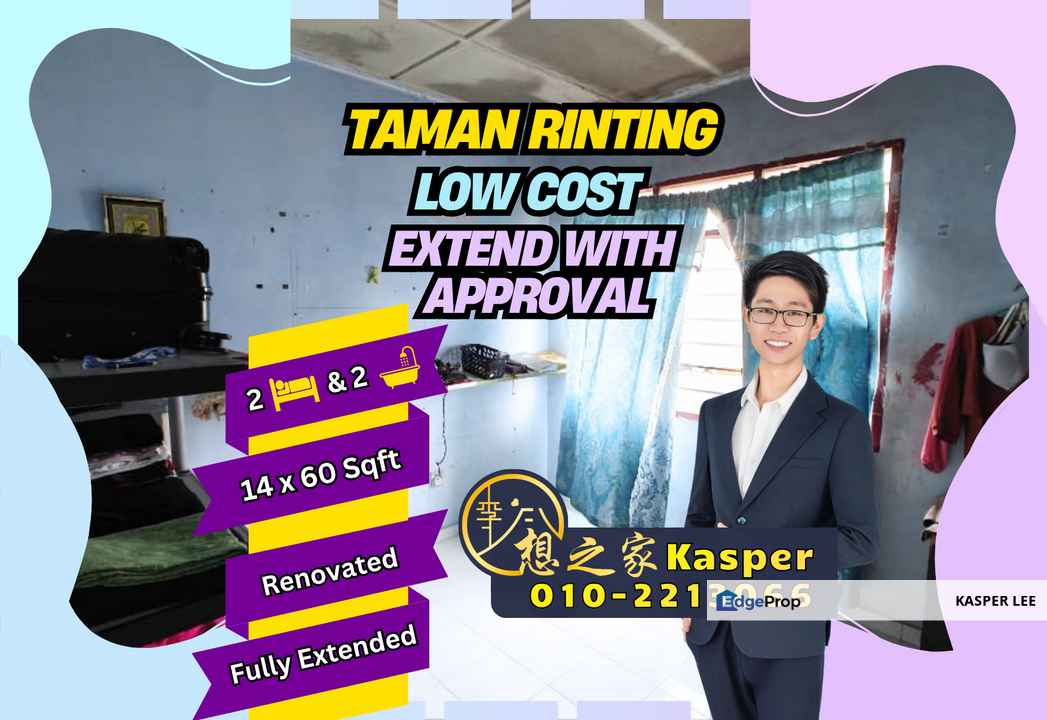 Taman Rinting Double Storey Low Cost For Sale Fully Renovated Fully Extended With MBJB Approval, Johor, Masai