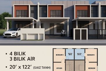 Rumah Baru 4 Bilik Shah Alam – Cashback + Free Legal Fees