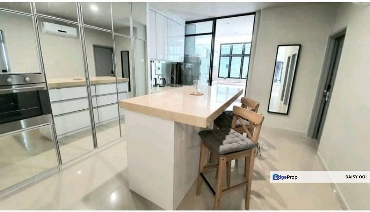 2 Storey Semi-Detached-La:4080sf-Bup:3100-Fully Renovated Furnished-Bukit Gambir , Penang, Gelugor