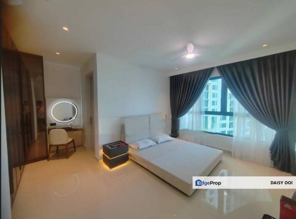 MEZZO CONDO 1292sf Full Furnished 3bedroom Seaview 2CP GELUGOR THE LIGHT USM, Penang, Gelugor