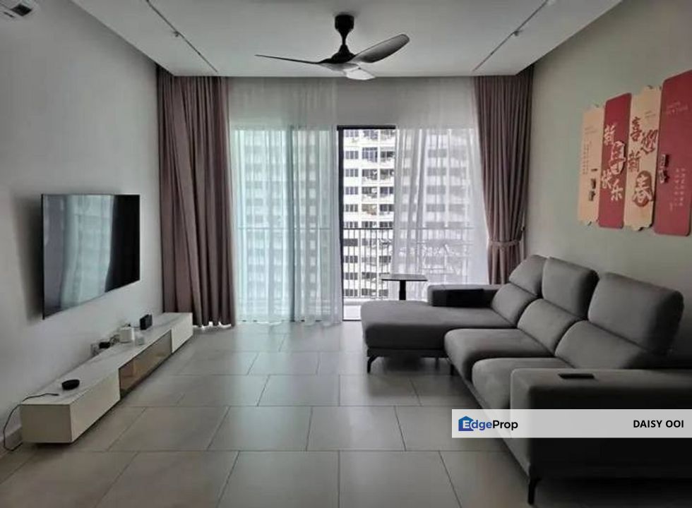 Triuni Residence Gelugor Fully Furnished With 2Cp For Rent, Penang, Batu Uban