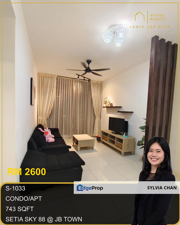 1+1B @ Setia Sky 88 / Twin Galaxy, Johor, Johor Bahru