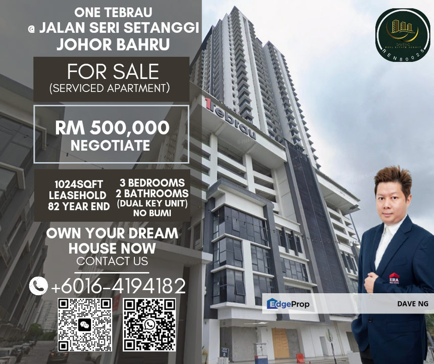 JOHOR BAHRU One Tebrau Serviced Apartment (1TEBRAU), Johor, Johor Bahru