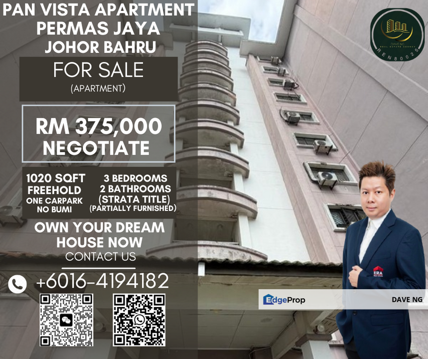 Permas Jaya Pan Vista Apartment, Johor, Permas Jaya/Senibong