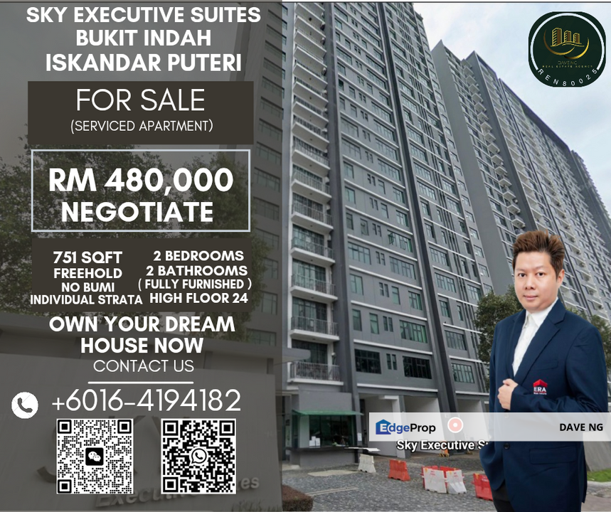 Bukit Indah Sky Executive Suite, Johor, Johor Bahru