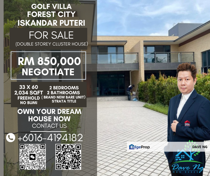 Golf Villa @ Forest City, Johor, Gelang Patah