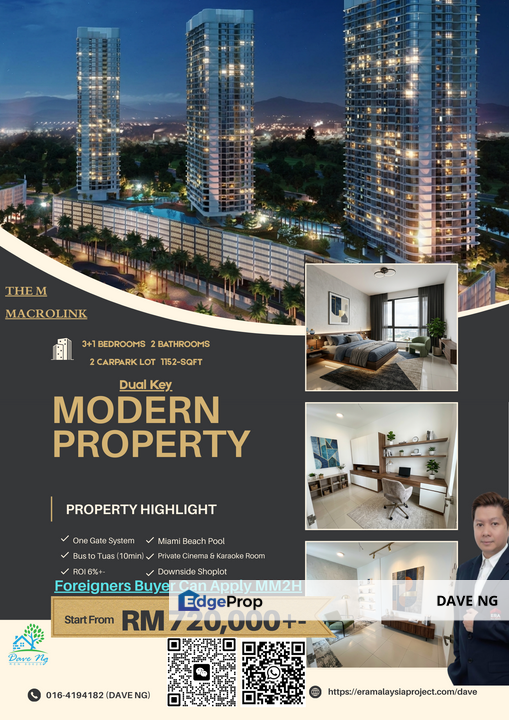 THE M Marcolink DUAL KEY Foreign buyers MM2H, Johor, 