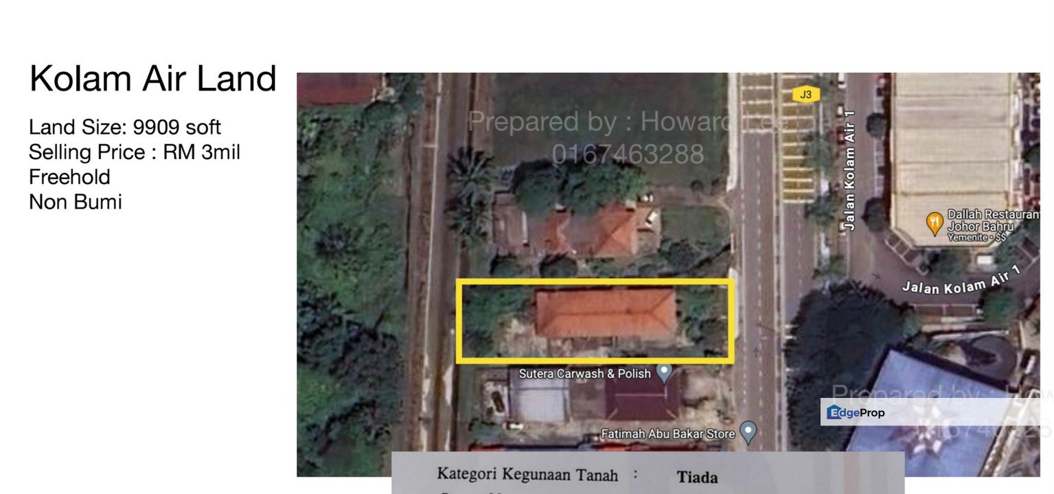 JALAN KOLAM AIR JOHOR BAHRU, Johor, Johor Bahru