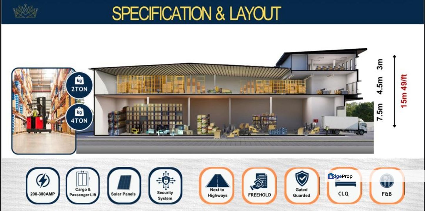 tiara industrial 7@ kajang+Freehol biggger warehouse space +Ai freehold new factory+, Selangor, Kajang