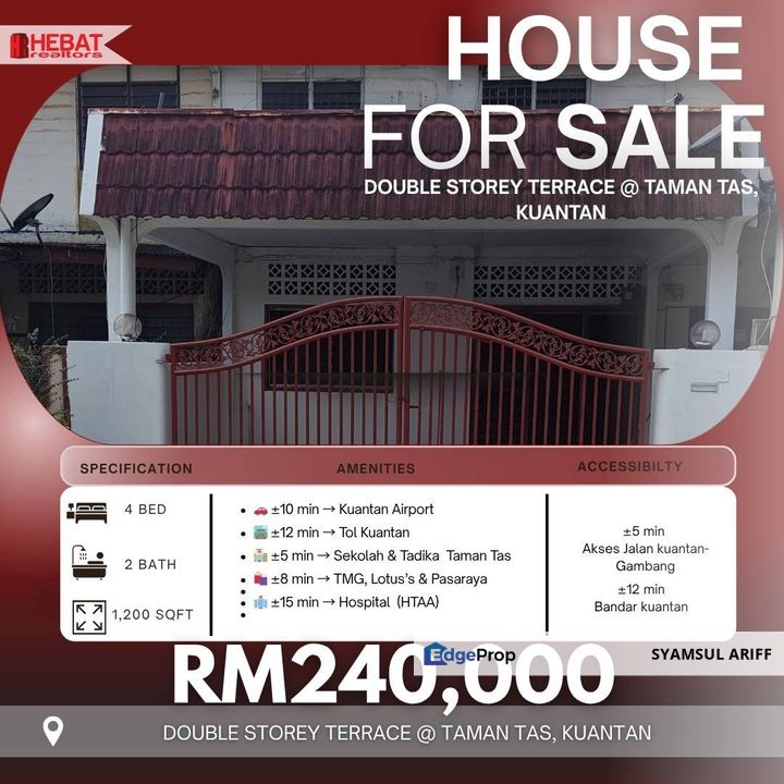 Rumah Non Bumi Taman Tas Kuantan, Pahang, Kuantan