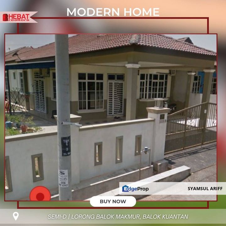 Rumah Bawah Market Value Balok Makmur Kuantan, Pahang, Kuantan