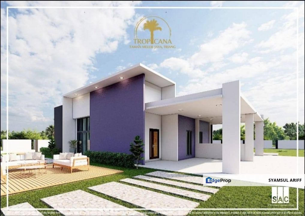 Rumah semi d baru non bumi triang bera, Pahang, Bera