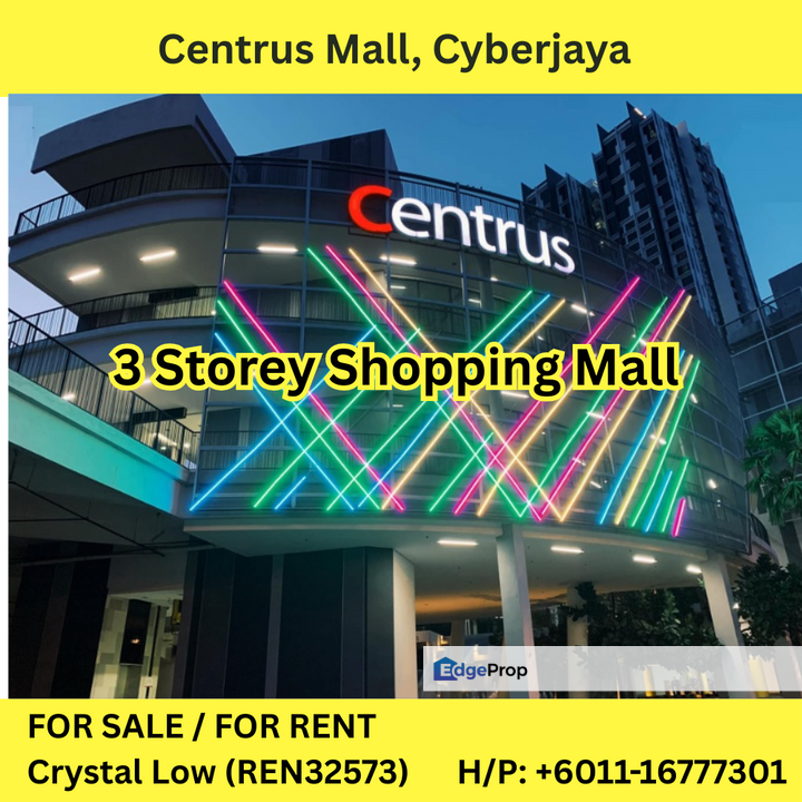 Centrus Mall, CBD Perdana 3, Cyberjaya FOR SALE / FOR RENT, Selangor, Cyberjaya