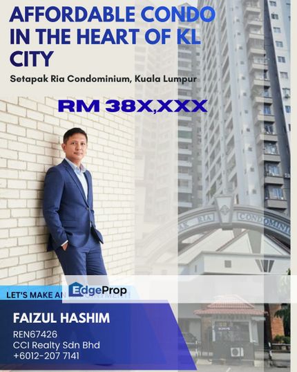 Setapak Ria Condominium, KL - Affordable, Well Kept and Maintained. , Kuala Lumpur, Setapak