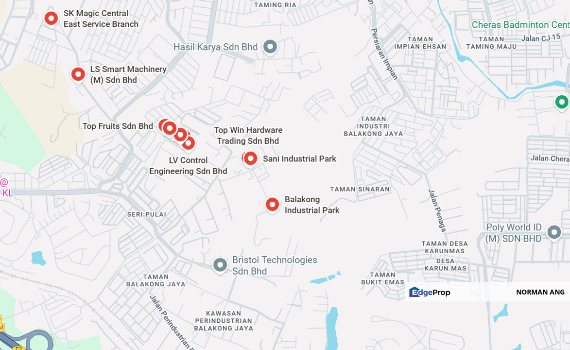 Balakong Jaya 3 Storey Semi D Warehouse/Factory, Selangor, Balakong