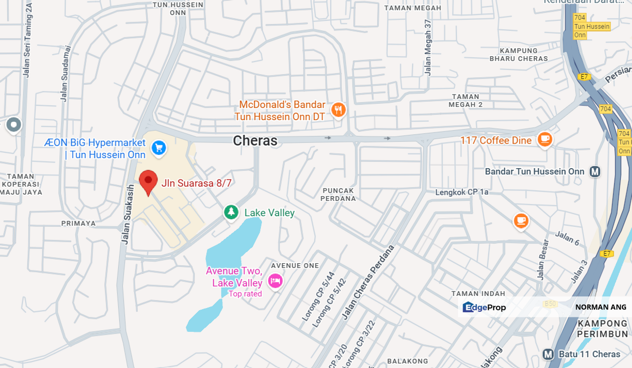 Cheras Bandar Tun Hussein Onn Shop for sale, Selangor, Cheras