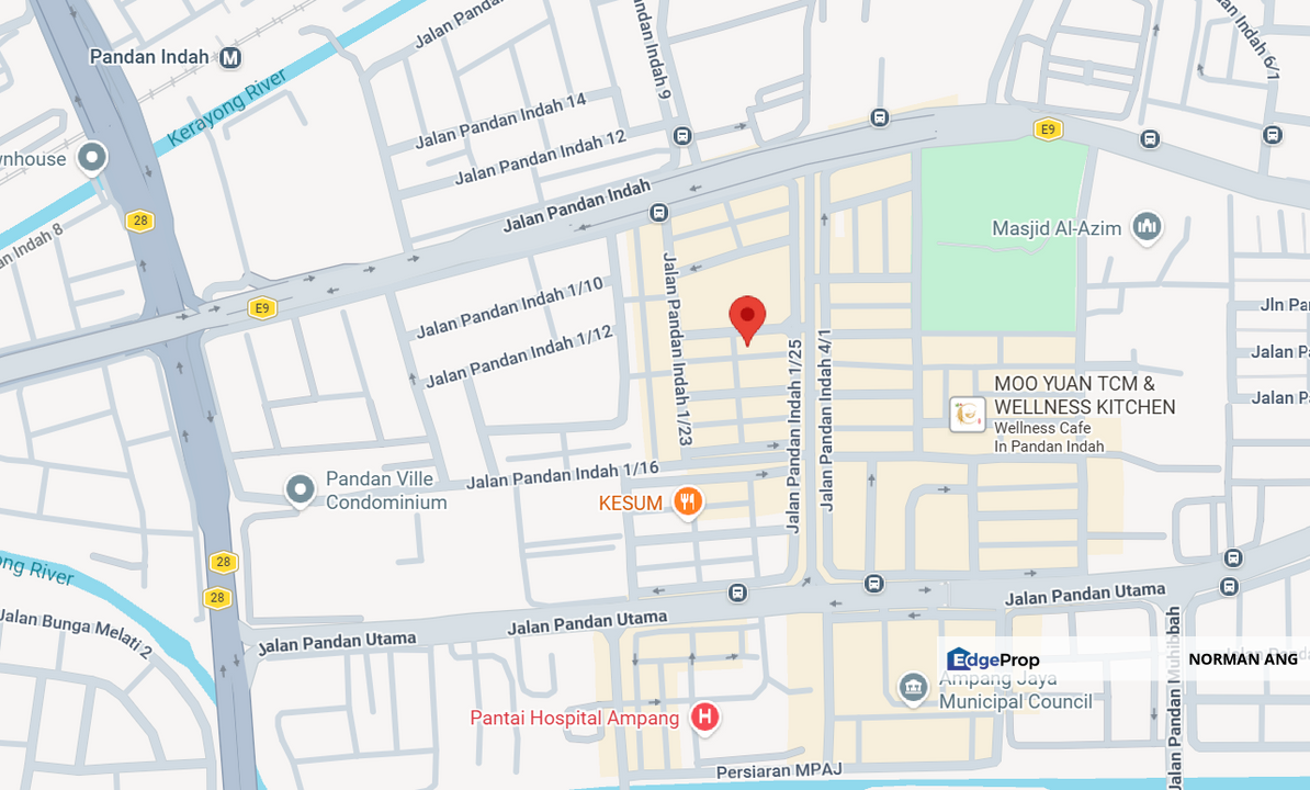 Pandan Indah Shop for rent (Ground Floor), Selangor, Ampang