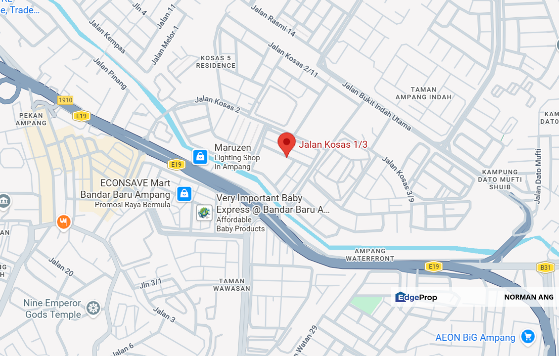 Ampang Taman Kosas Shop for rent, Selangor, Ampang