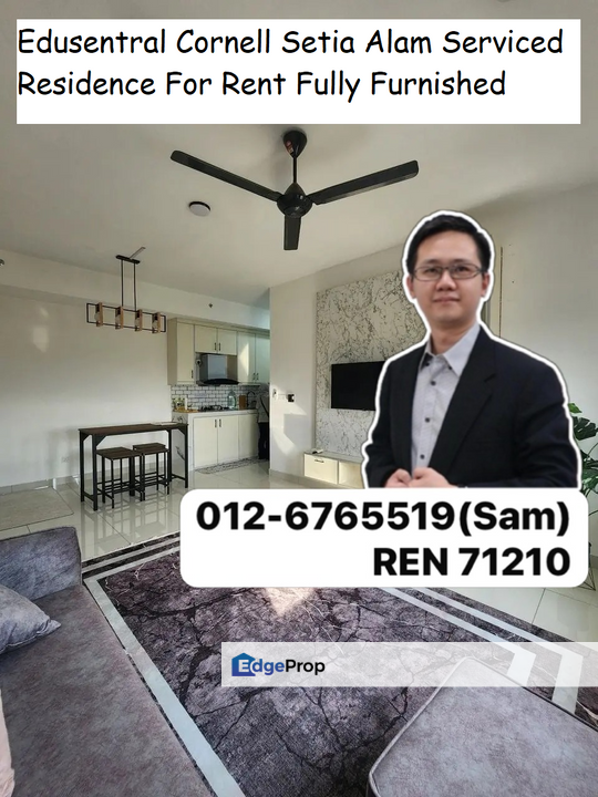 Edusentral Cornell Setia Alam Serviced Residence For Rent Fully Furnished, Selangor, Shah Alam