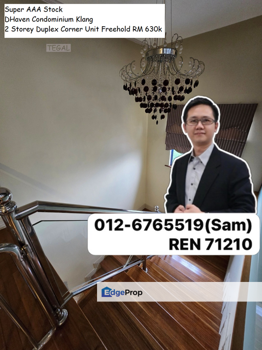 DHaven Condominium Klang Double Storey Duplex Corner Condo For Sale AAA Stock, Selangor, Port Klang