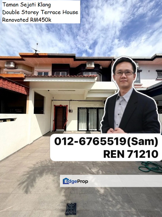 Taman Sejati Klang Double Storey Terrace House For Sale Renovated, Selangor, Klang