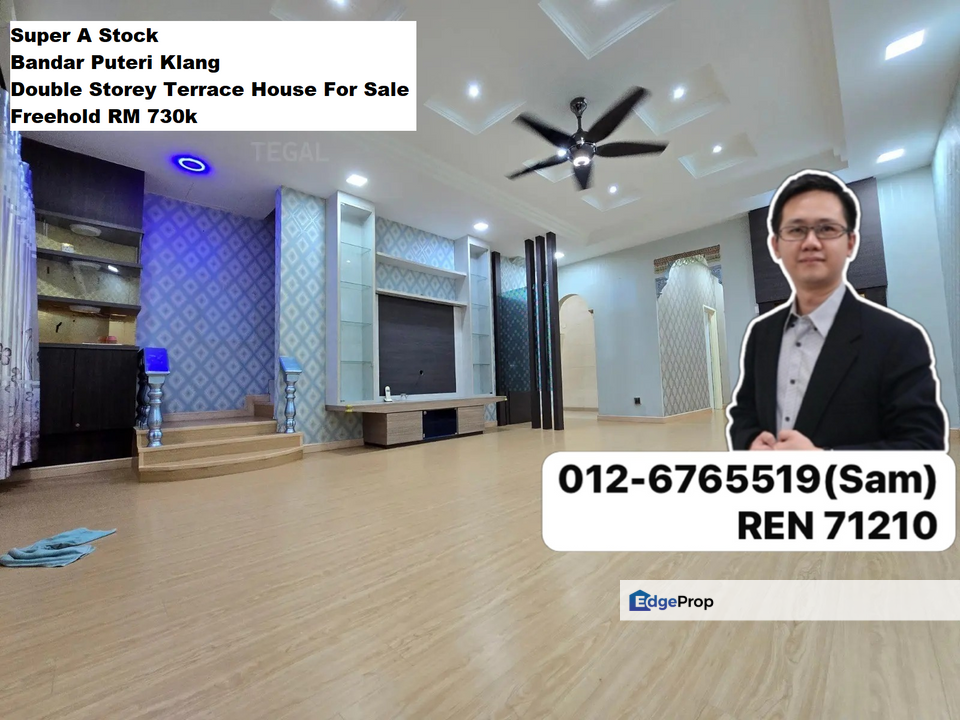 Bandar Puteri Klang Double Storey Terrace House For Sale Renovated Super A Stock Full Extended Mpk Approval, Selangor, Klang