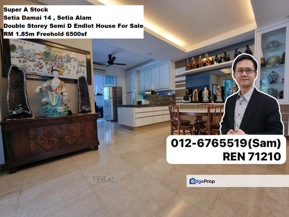 Setia Damai 14 Setia Alam Double Storey Semi D Endlot House For Sale RM284 psf Super A Stock, Selangor, Setia Alam/Alam Nusantara